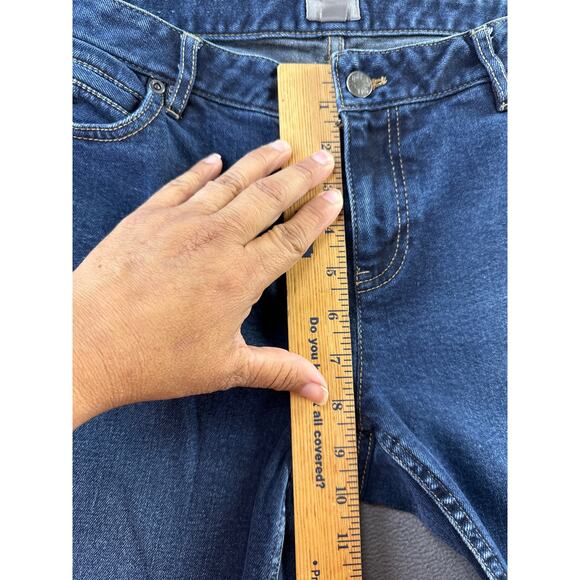 J. Jill JEAN LOT of 2 Women's Size 6‎ Blue Dark Wash Denim Slim Leg & Skinny - Picture 4 of 11